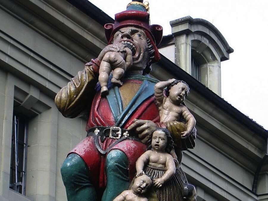 Фонтан "Пожиратель детей" в Берне, Швейцария